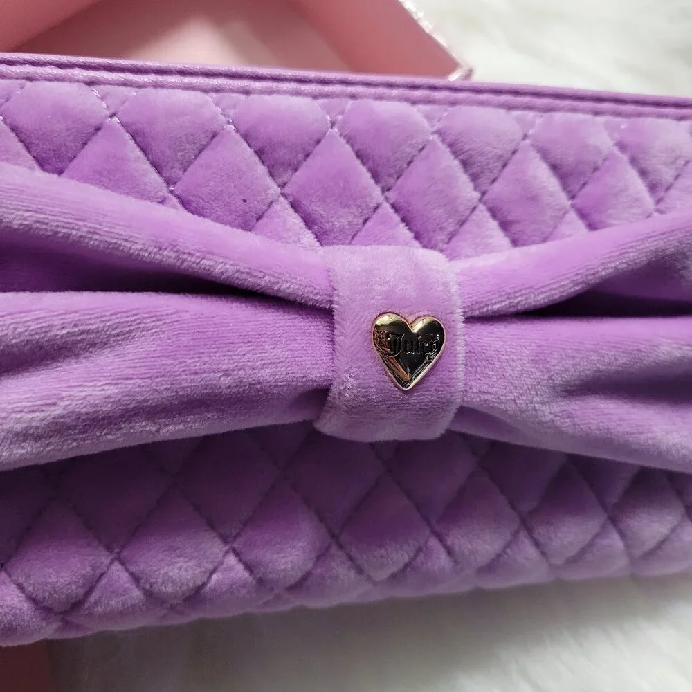 Juicy Couture Velour Quilted Wallet
